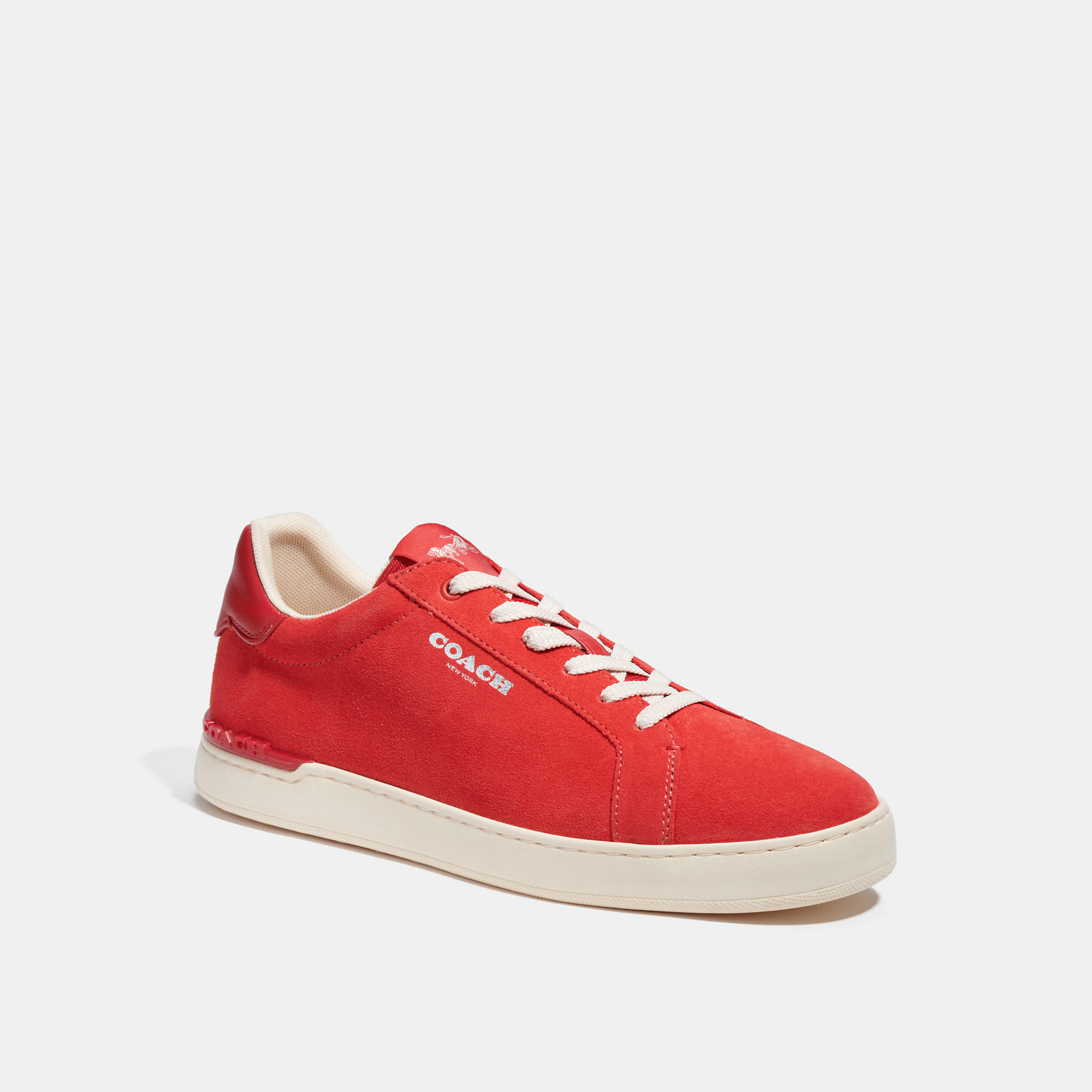 Coach Clip Low Top Sneaker In Red | ModeSens