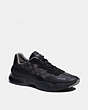 COACH®,CITYSOLE RUNNER,Leather,Black,Front View