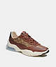 COACH®,CITYSOLE RUNNER,Leather,Khaki,Front View