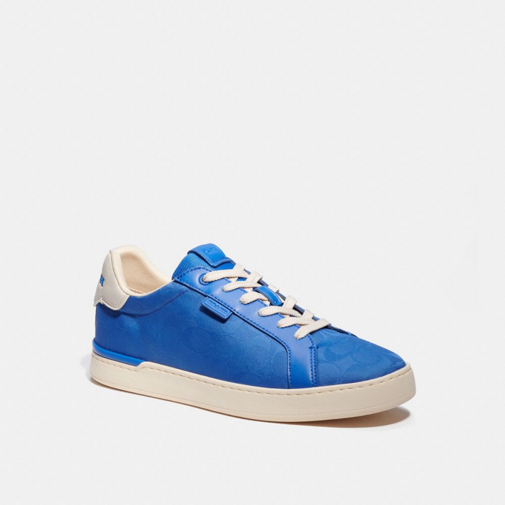 lowline low top sneaker in rainbow signature canvas