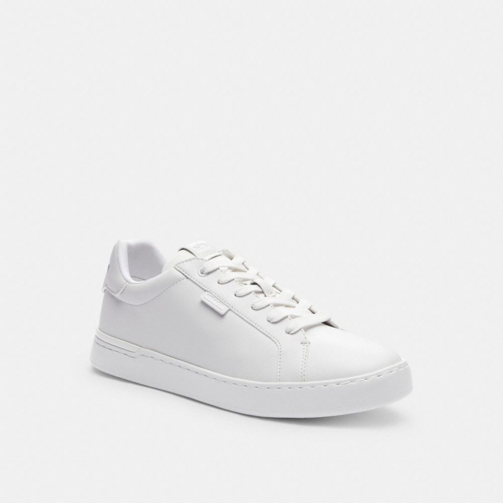 Coach white leather sneakers online