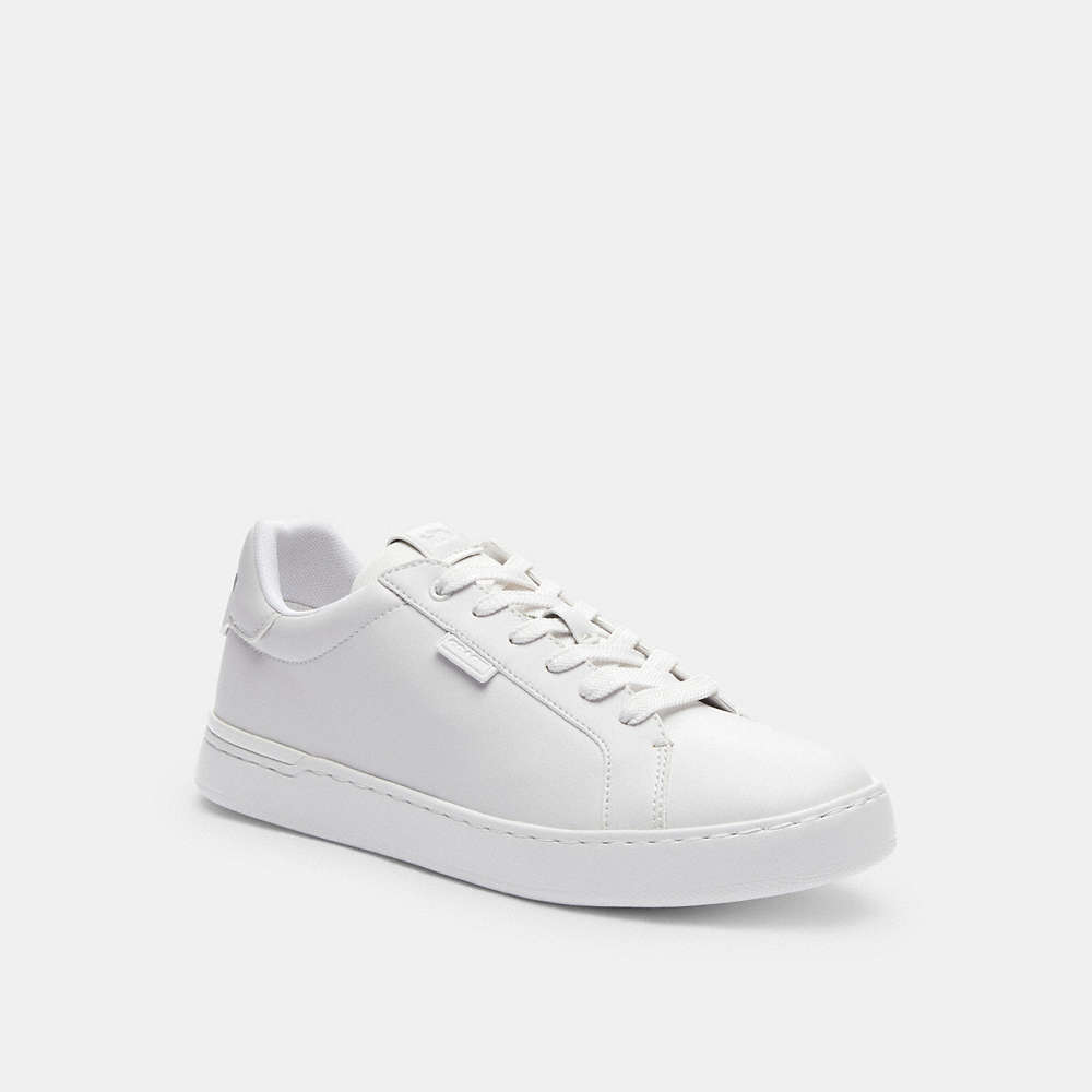 Shop Coach Lowline Low Top Sneaker In Optic White