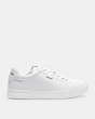COACH®,LOWLINE LOW TOP SNEAKER,Leather,Optic White,Angle View