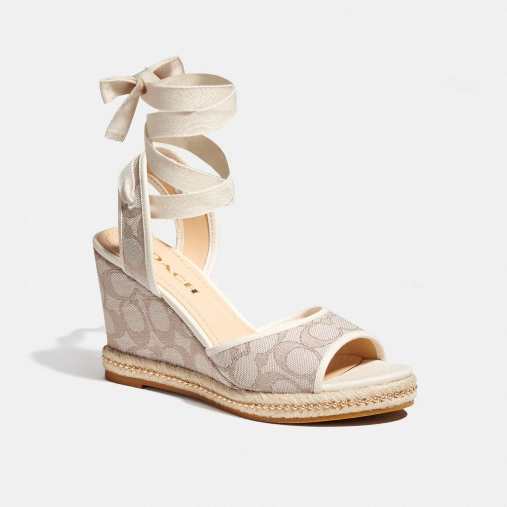 Introducir 39+ imagen coach wedges sandals