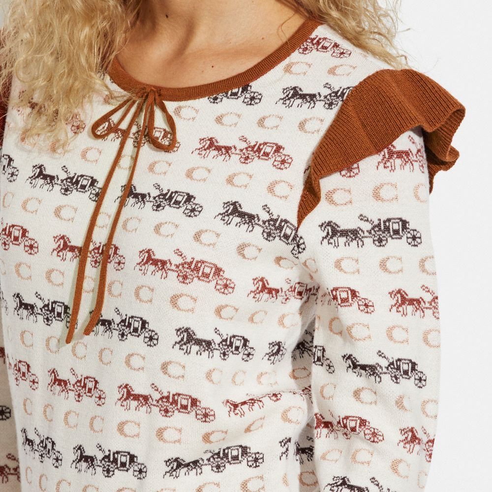 COACH® | Ruffle Sweater