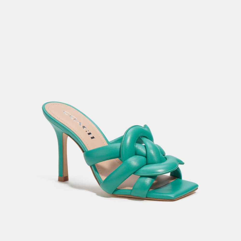 Coach Kellie Sandal In Bright Green