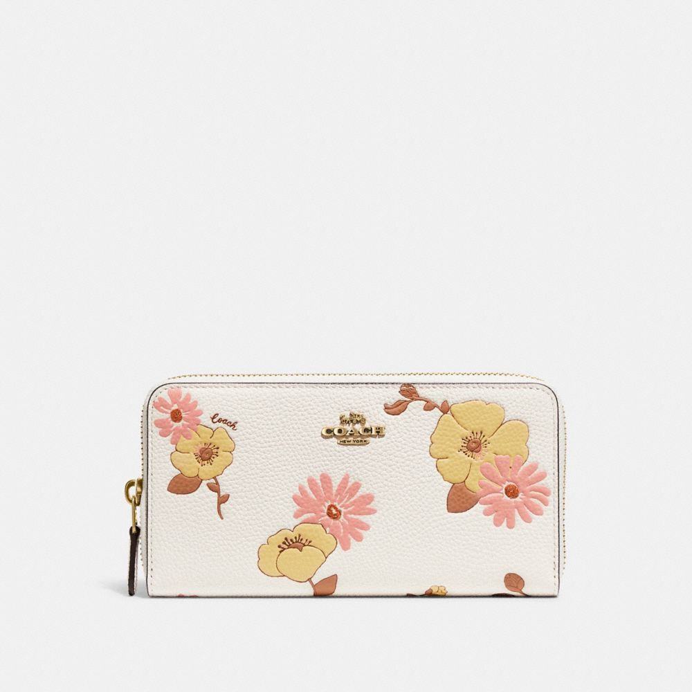 COACH® | Accordion Zip Wallet With Floral Print