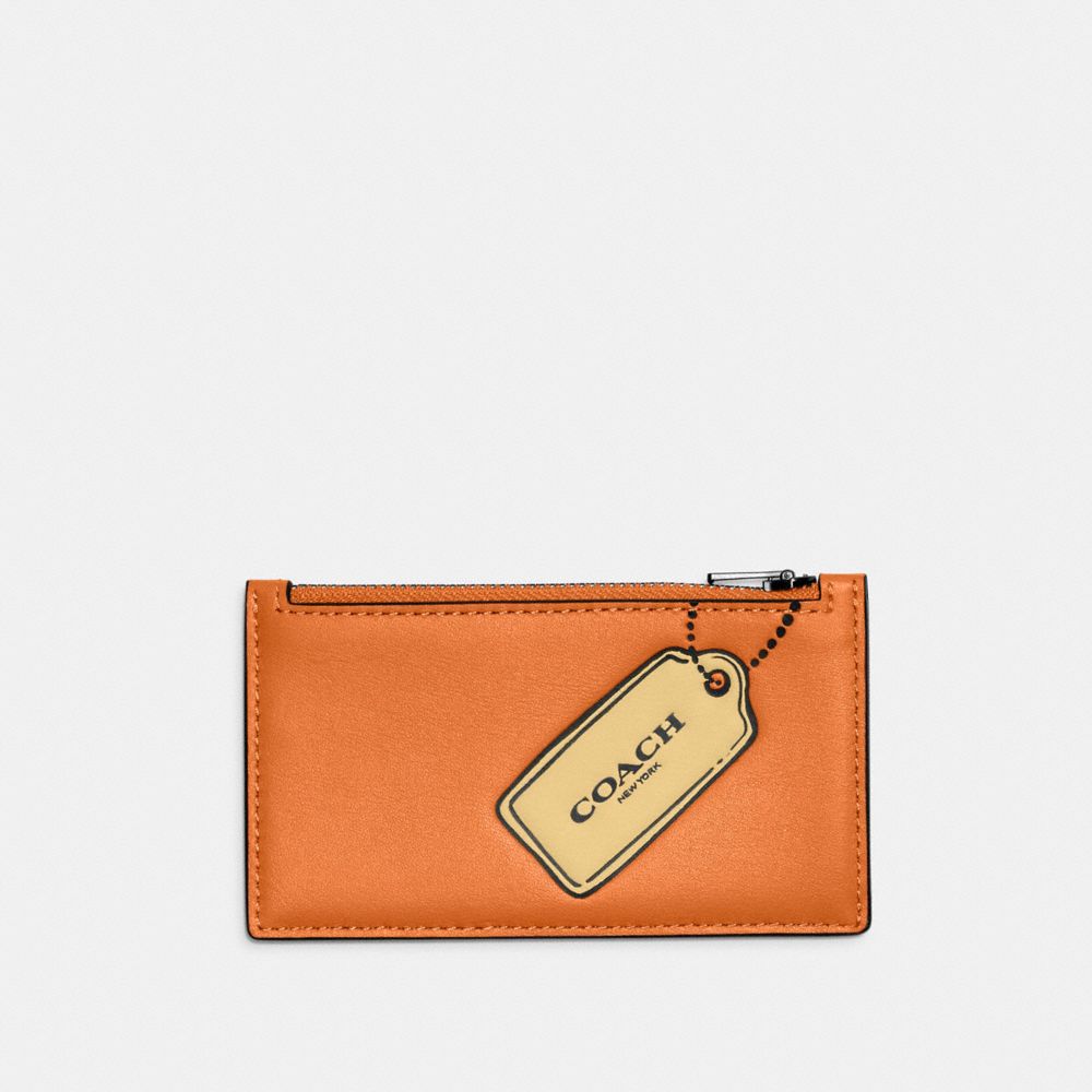 COACH® Zip Card Case With Trompe L'oeil