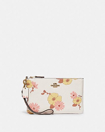 Medium Zip Around Wallet With Floral Print | COACH®