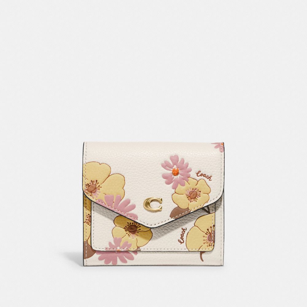 coach small wallet with floral print