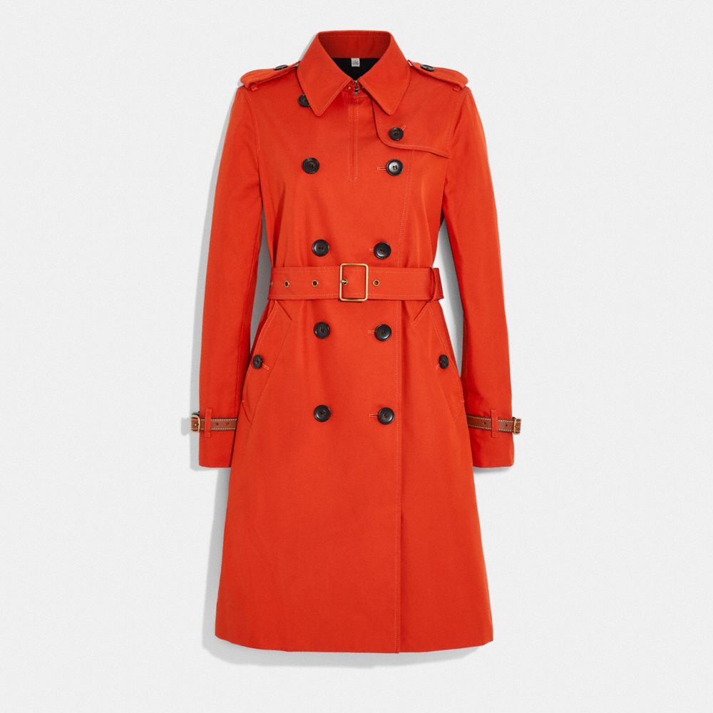 Icon Trench Coat In Organic Cotton And Recycled Polyester