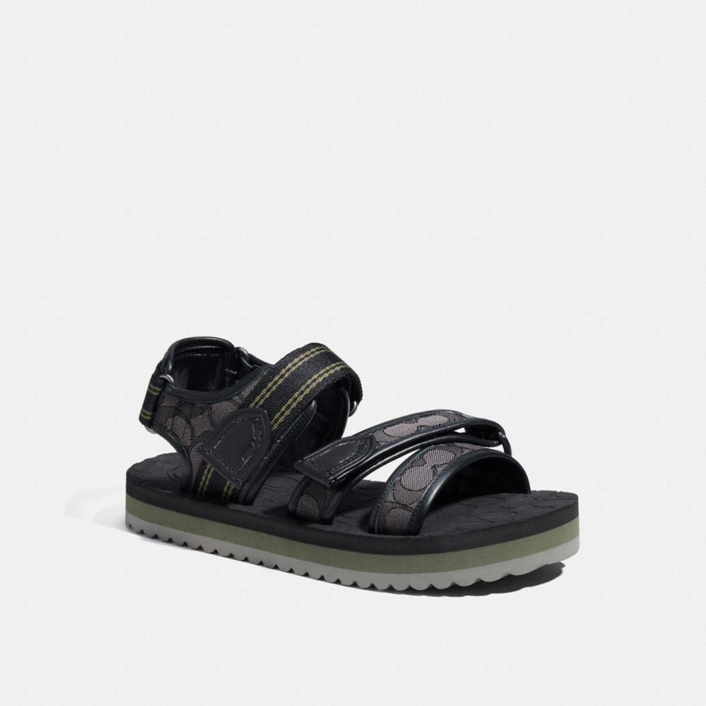 COACH® Sport Sandal In Signature Jacquard