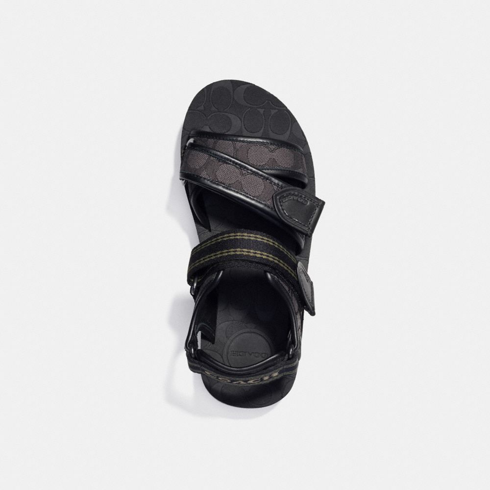 COACH® Sport Sandal In Signature Jacquard