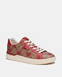 COACH®,LOWLINE LOW TOP SNEAKER,Red Apple,Front View
