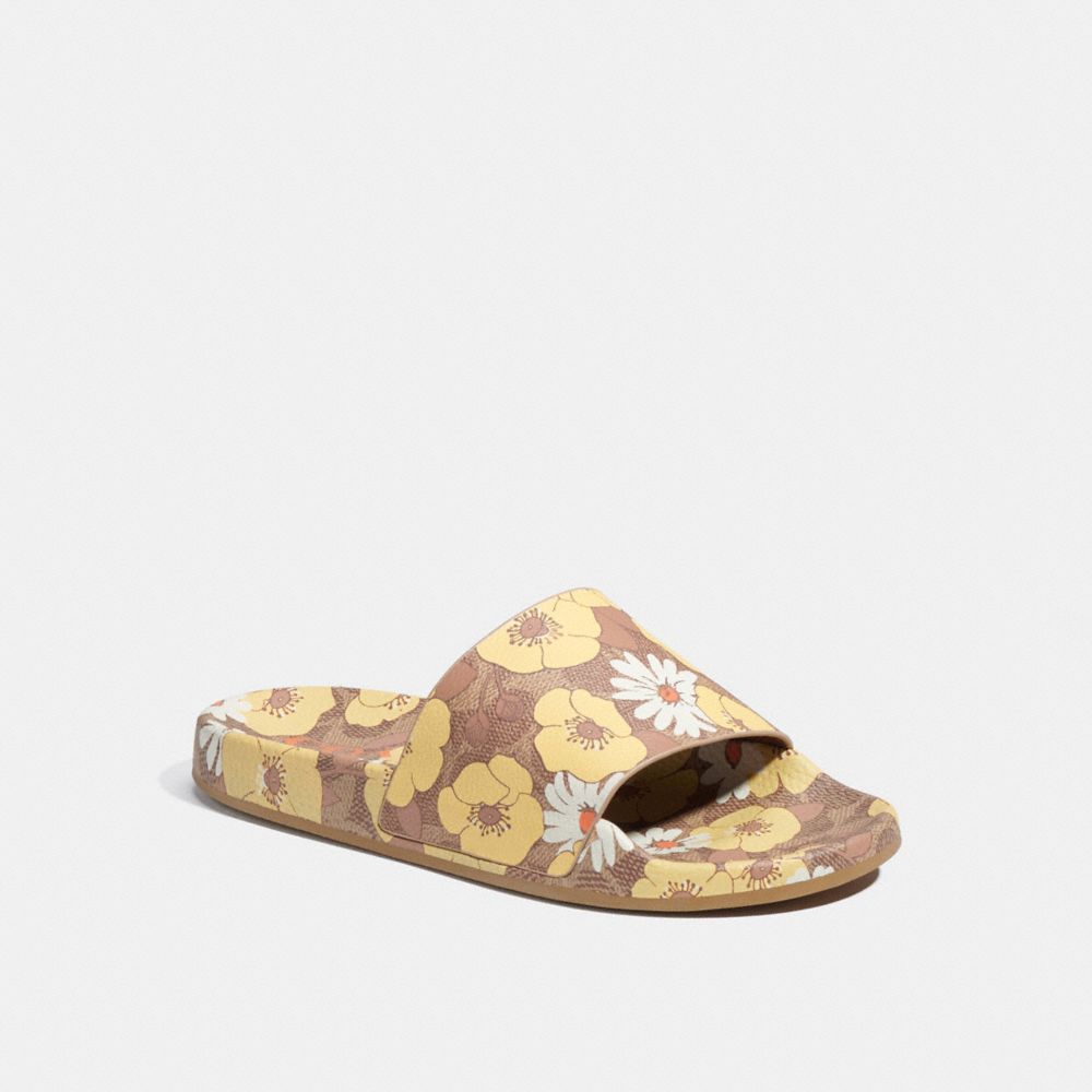 COACH® | Udele Sport Slide With Floral Print