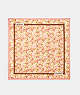 Floral Print Silk Square Scarf