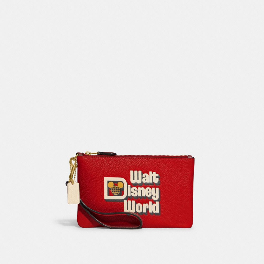 Disney X Coach Small Wristlet With Walt Disney World Motif