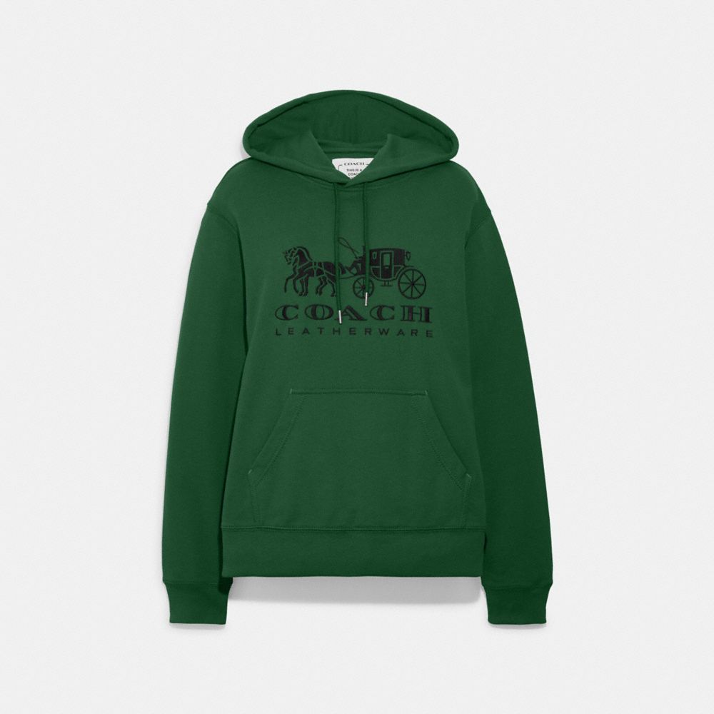 COACH® Horse And Carriage Hoodie In Organic Cotton