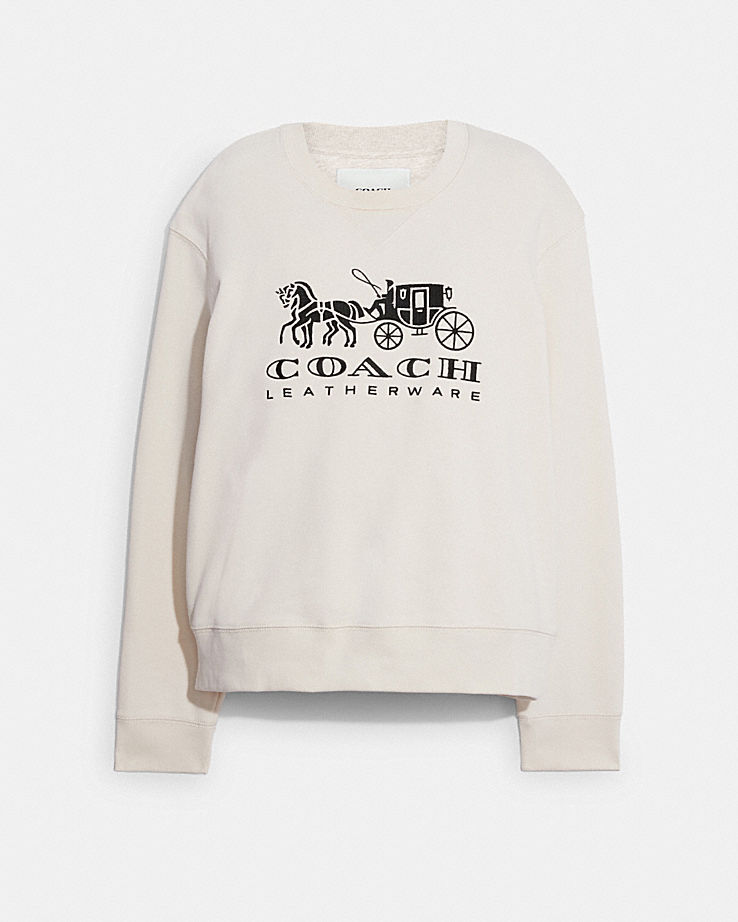 CoachHorse And Carriage Crewneck Sweatshirt In Organic Cotton