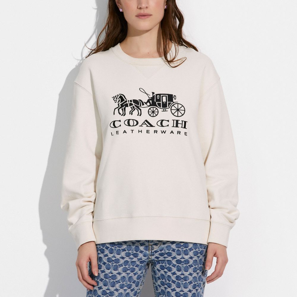 Introducir 33+ imagen coach sweatshirt women’s