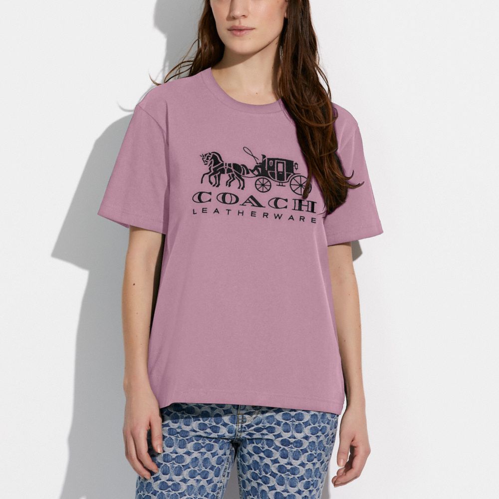 COACH® | Horse And Carriage T Shirt In Organic Cotton