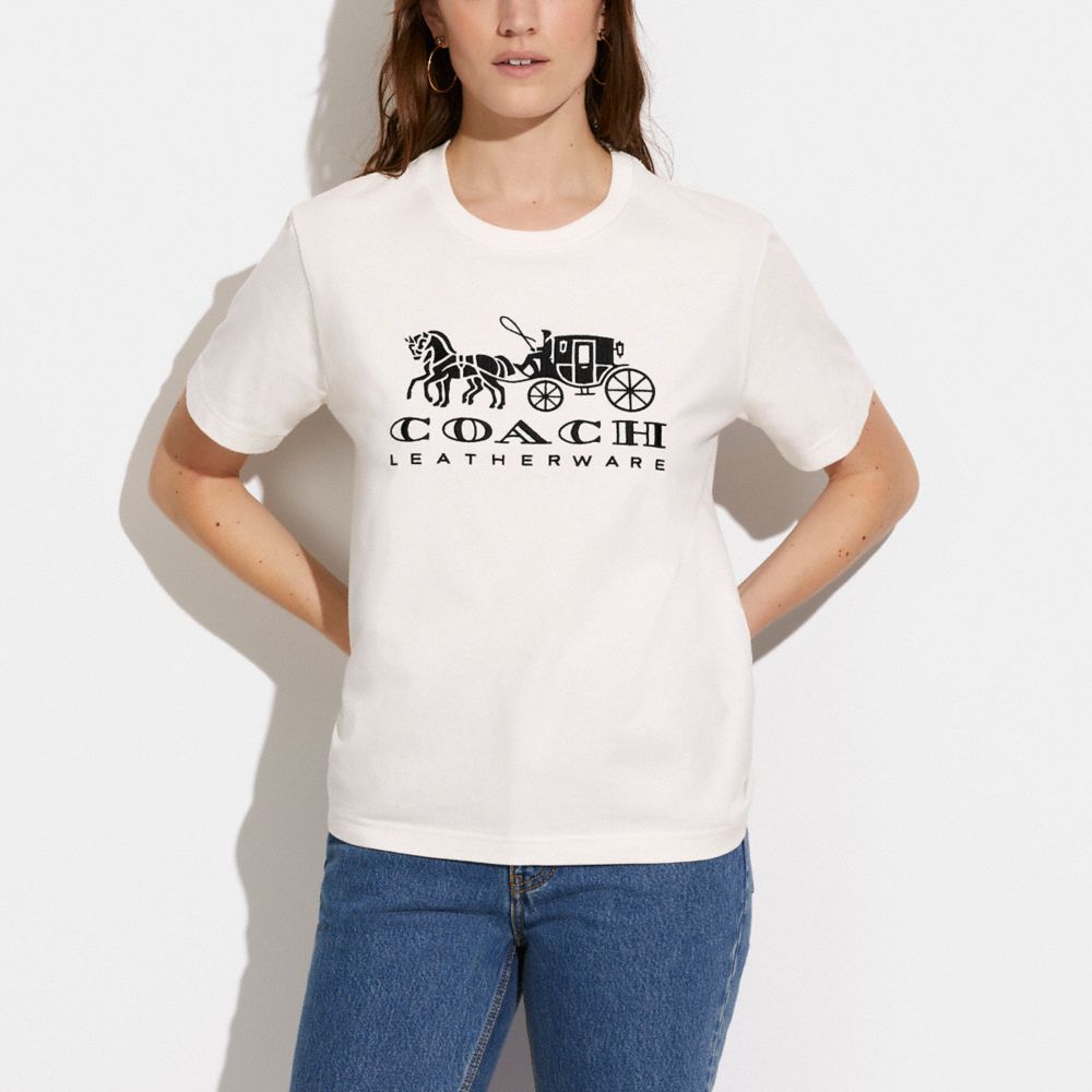 COACH® | Horse And Carriage T Shirt In Organic Cotton