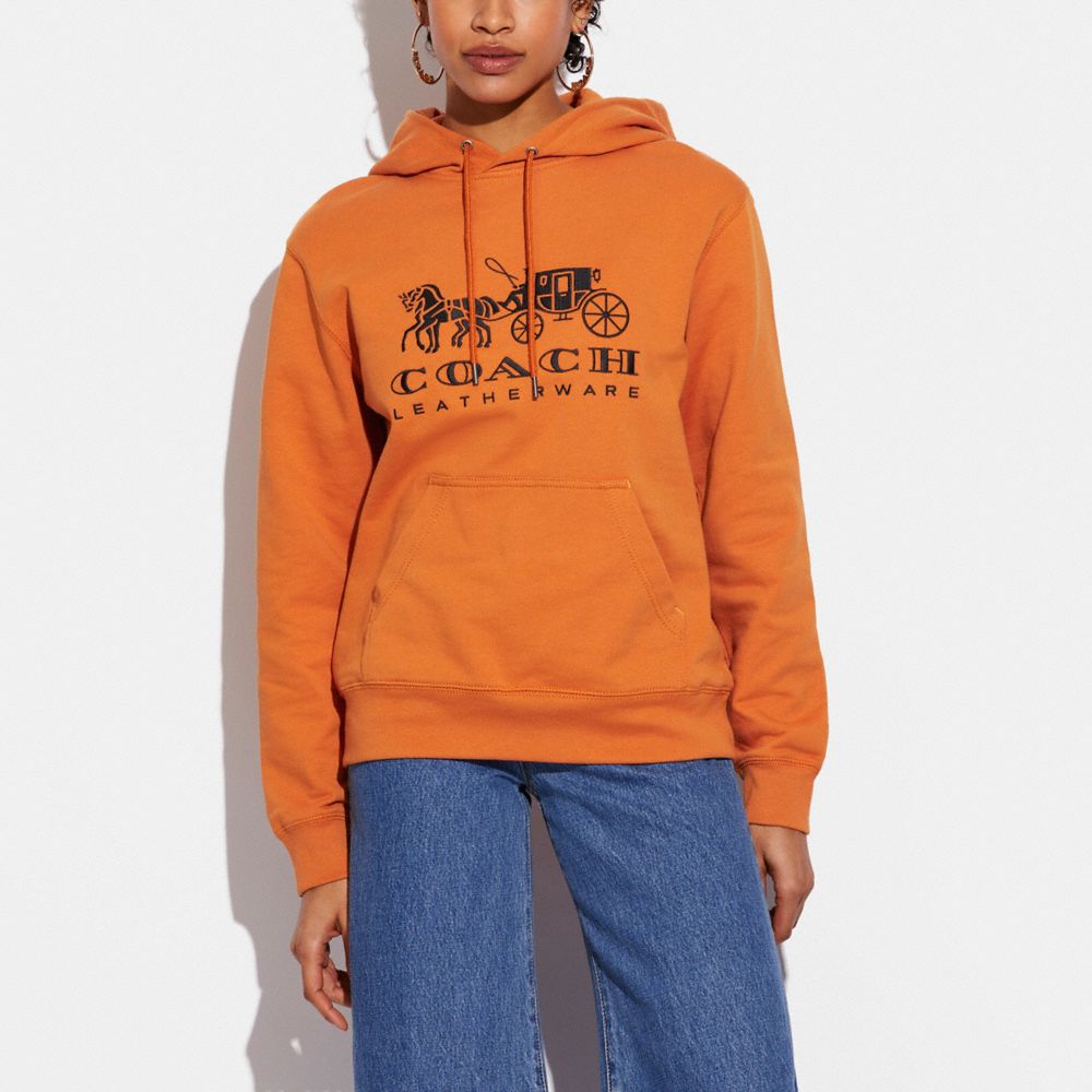 COACH® Horse And Carriage Hoodie In Organic Cotton