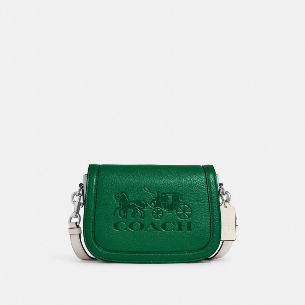 COACH® Saddle Bag In Colorblock With Horse And Carriage