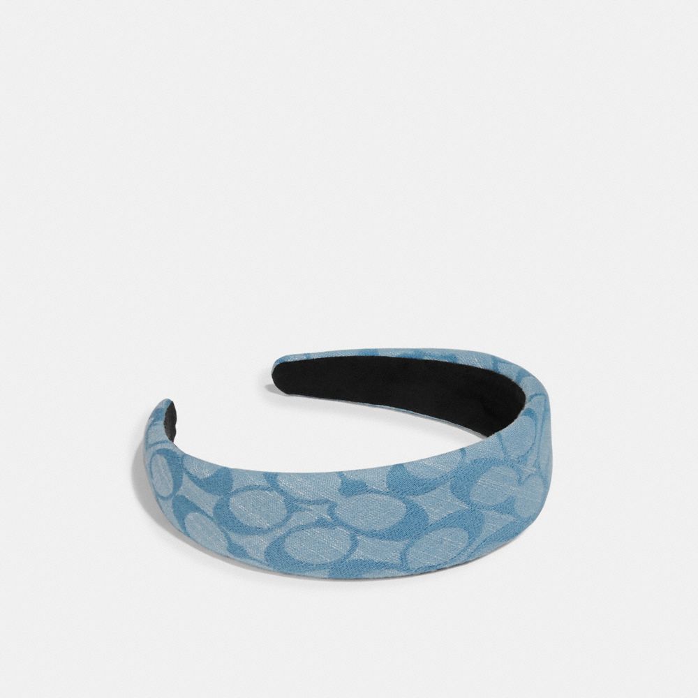 Coach Signature Chambray Headband