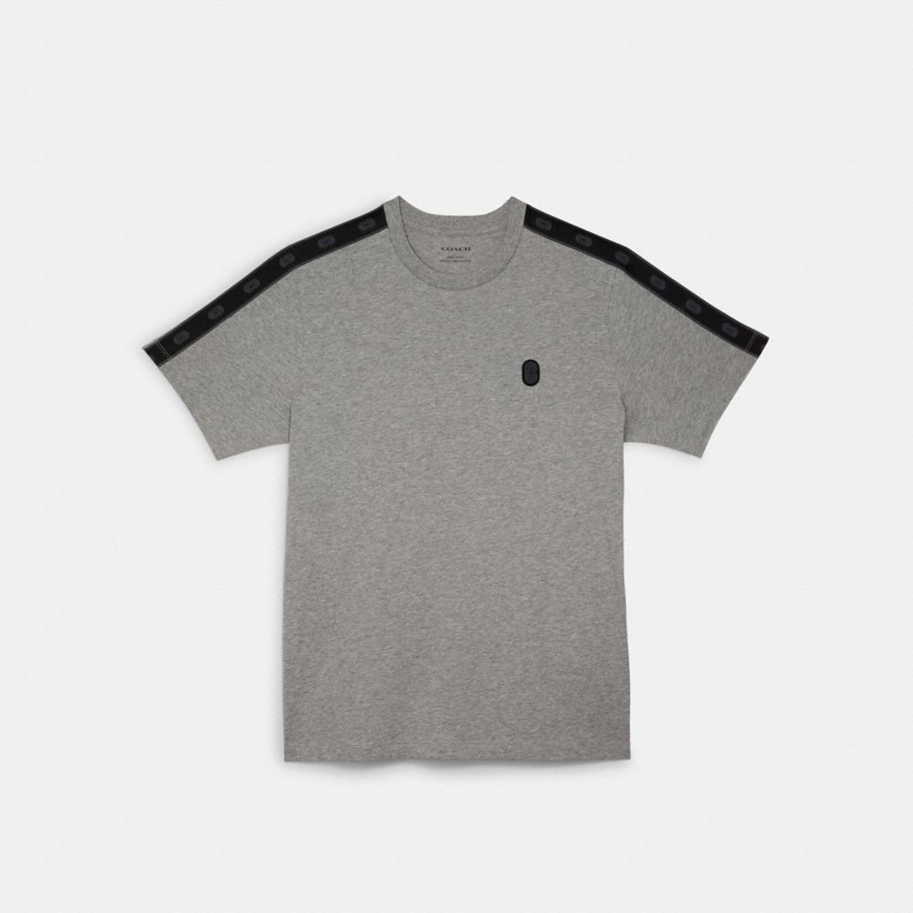 COACH®,Signature Tape T-Shirt,,Front View