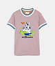 Disney X Coach Triple Rib T Shirt In Organic Cotton
