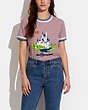 Disney X Coach Triple Rib T Shirt In Organic Cotton