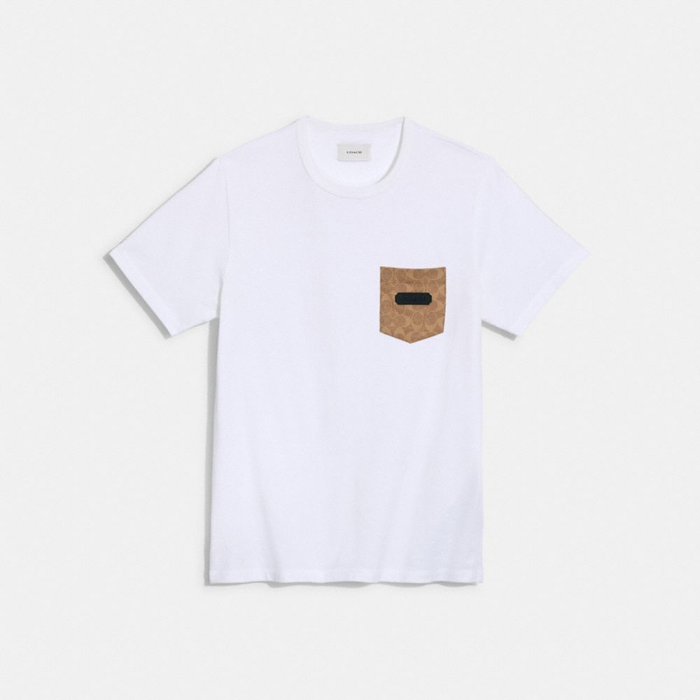 White Pocket T-Shirt For Men