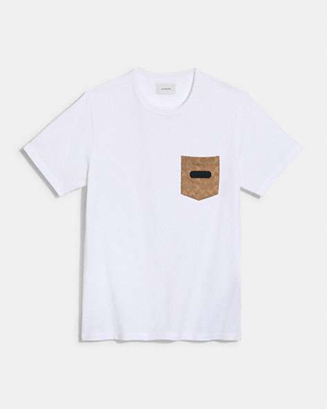 エッセンシャル ポケット Tシャツ オーガニック コットン, ﾎﾜｲﾄ, ProductTile