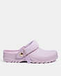 COACH®,LOLA CLOG,Rubber,Violet,Angle View