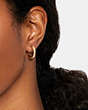 Classic Crystal Pearl Huggie Earrings