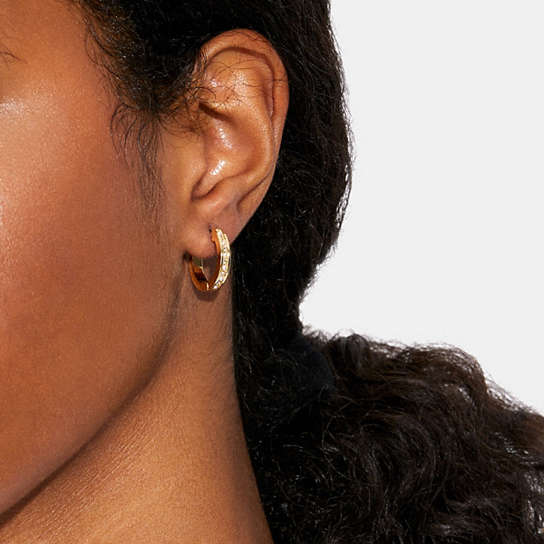 Classic Crystal Pearl Huggie Earrings | COACH®