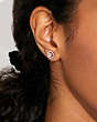 Halo Pave 2 In 1 Stud Earrings