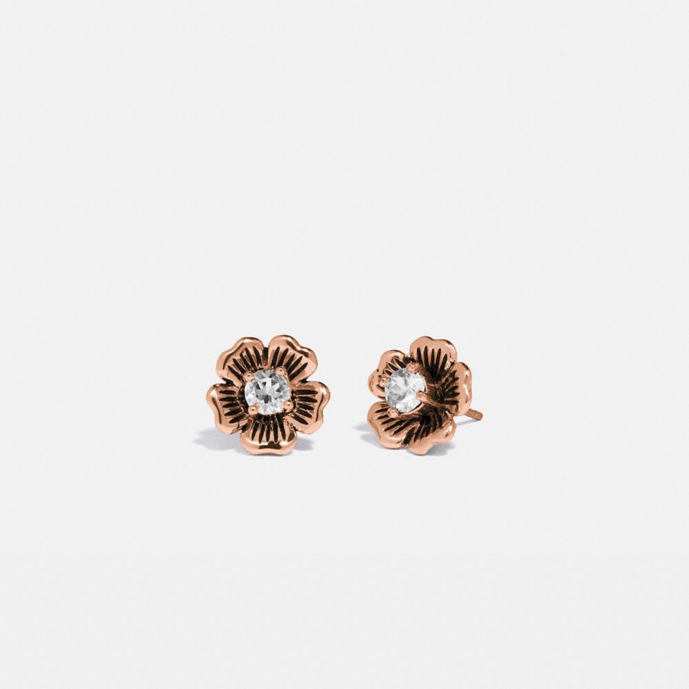 COACH® | Mini Tea Rose 2 In 1 Stud Earrings