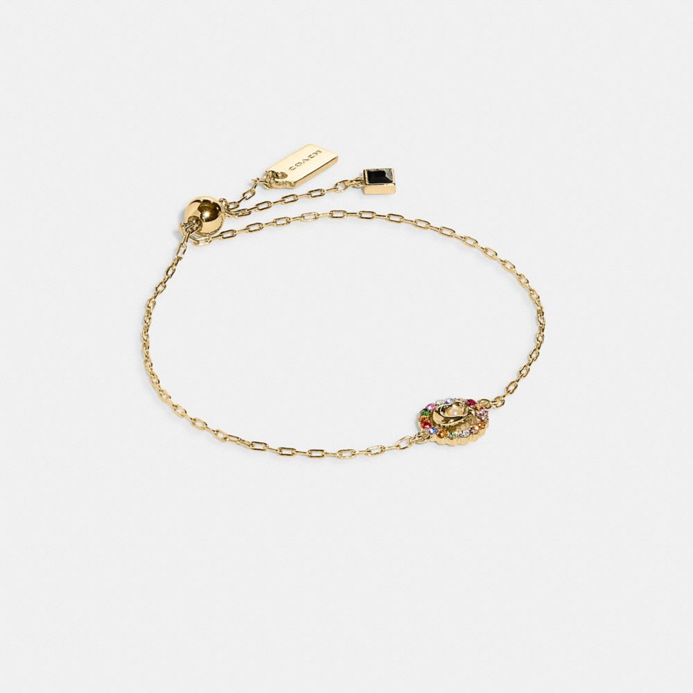 Signature Multicolor Crystal Slider Bracelet