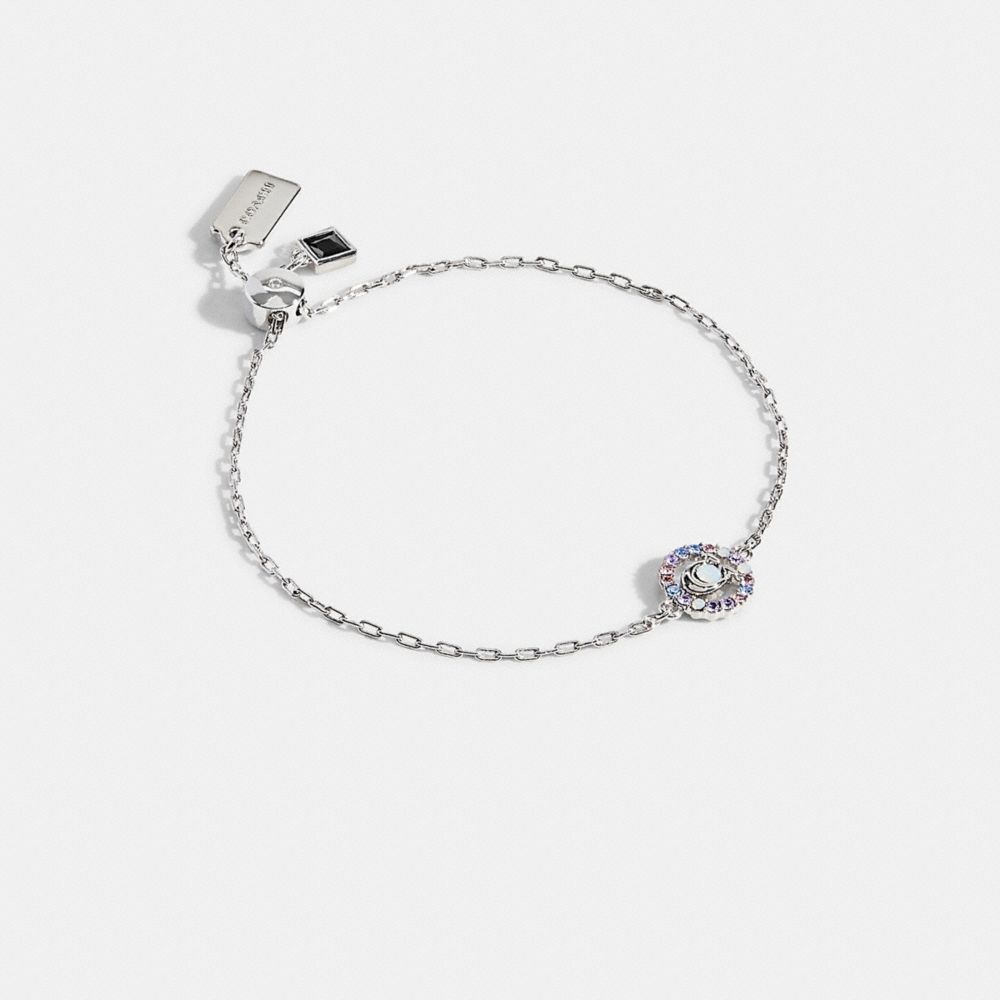 Signature Multicolor Crystal Slider Bracelet