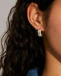 Signature Enamel Hoop Earrings