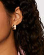 Signature Enamel Hoop Earrings