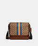 Thompson Small Map Bag In Signature Jacquard With Varsity Stripe