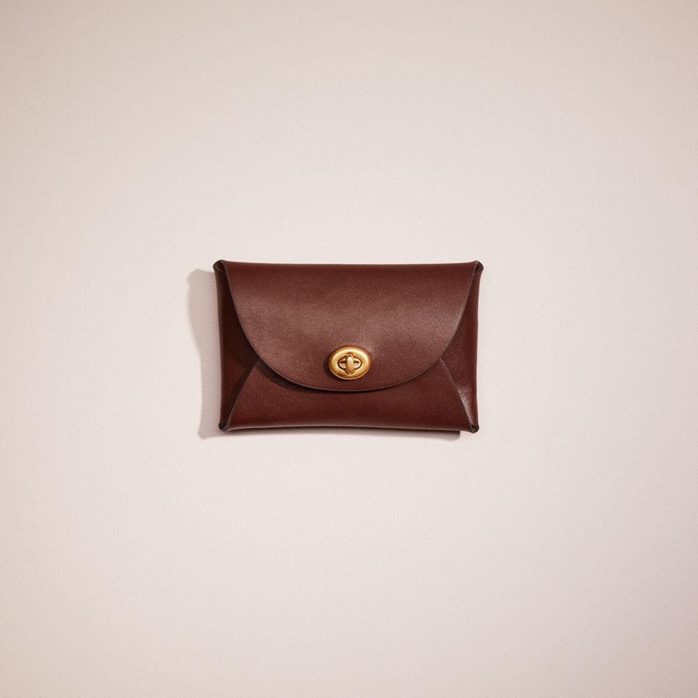 Coach Remade Medium Pouch In Mahogany Brown