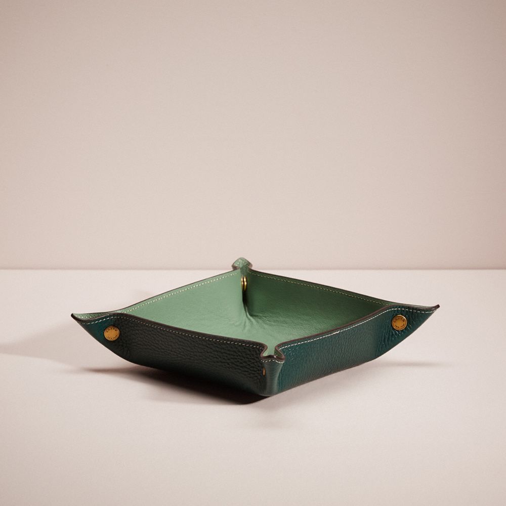 Coach Remade Valet Tray In Green