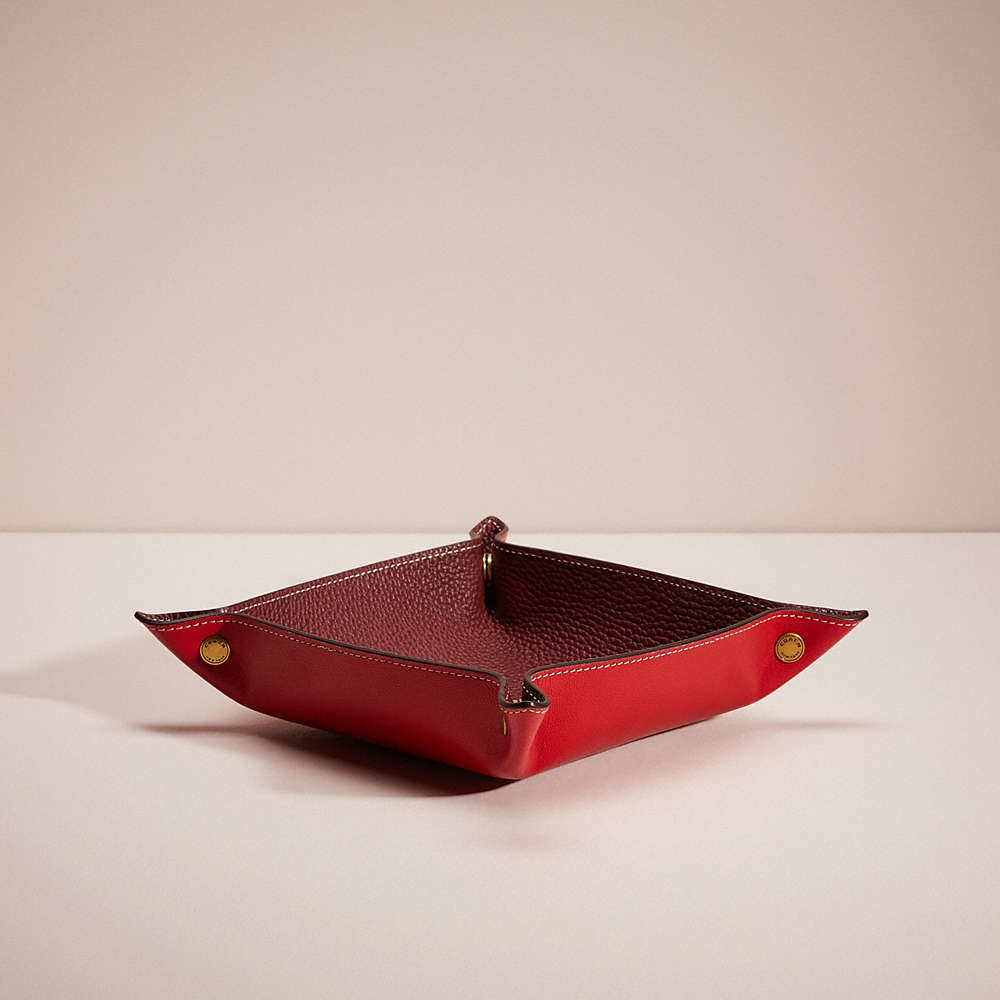 Coach Remade Valet Tray In Red