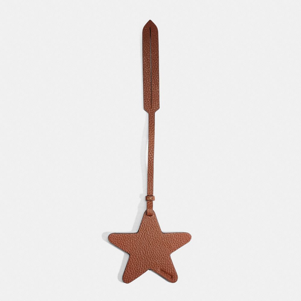 Coach Remade Star Bag Charm In Brown