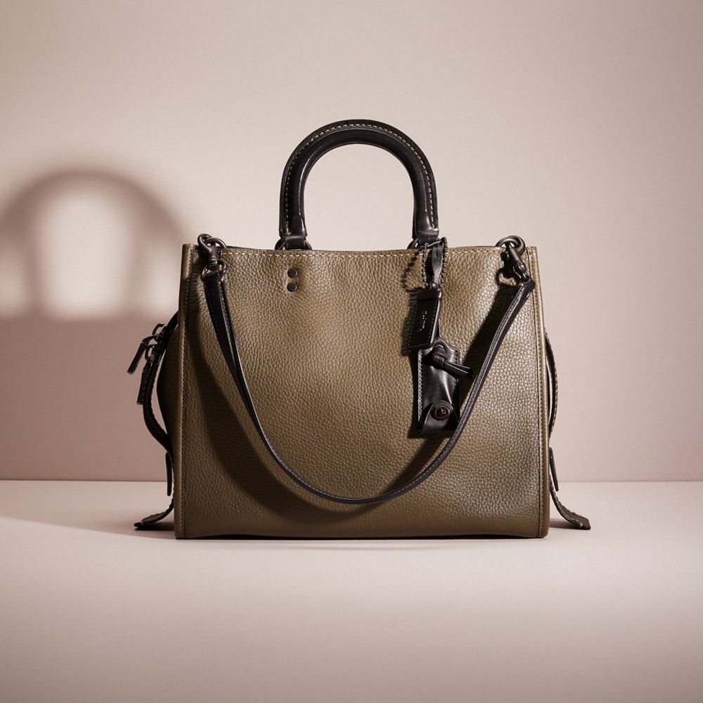 Coach Restored Rogue In Pewter/olive