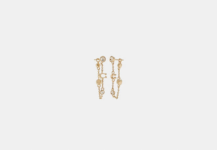 Signature Crystal Chain Earrings
